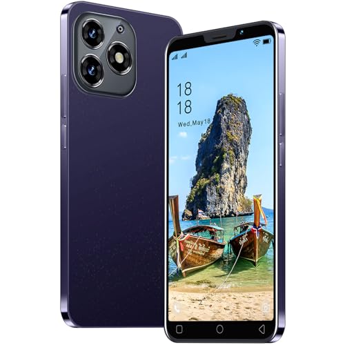 MTGud Günstige Smartphones, 5,0 Zoll IPS Display, 16GB ROM, 128GB, erweiterbar, Android 9.0, Dual-SIM-Handy, 3000 mAh Akku für, Einfaches Mobiltelefon Mobiltelefone (MT15Pro-Purple)